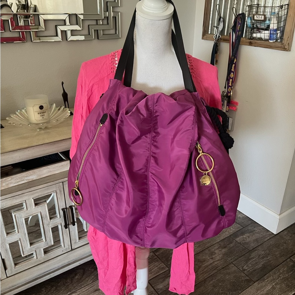 See By Chloe Magenta Nylon Shoulder Bag new with tags authentic